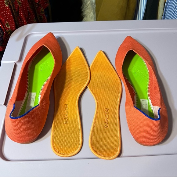 Rothy’s Coral Pointed Flats US 12.5 - Picture 11 of 12